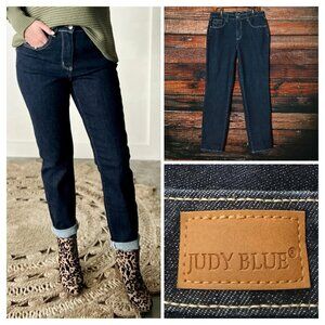 Judy Blue Jeans Size 31 Mom High Rise Dark Wash Denim Super Stretch